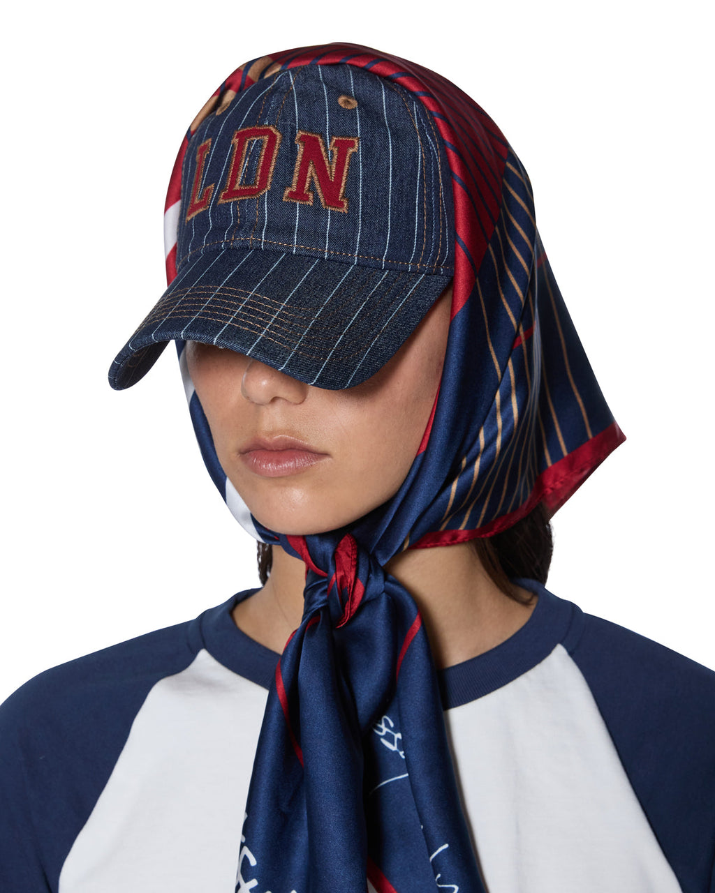 Ksubi X Lissy Roddy Silk Scarf Navy Accessories - Navy