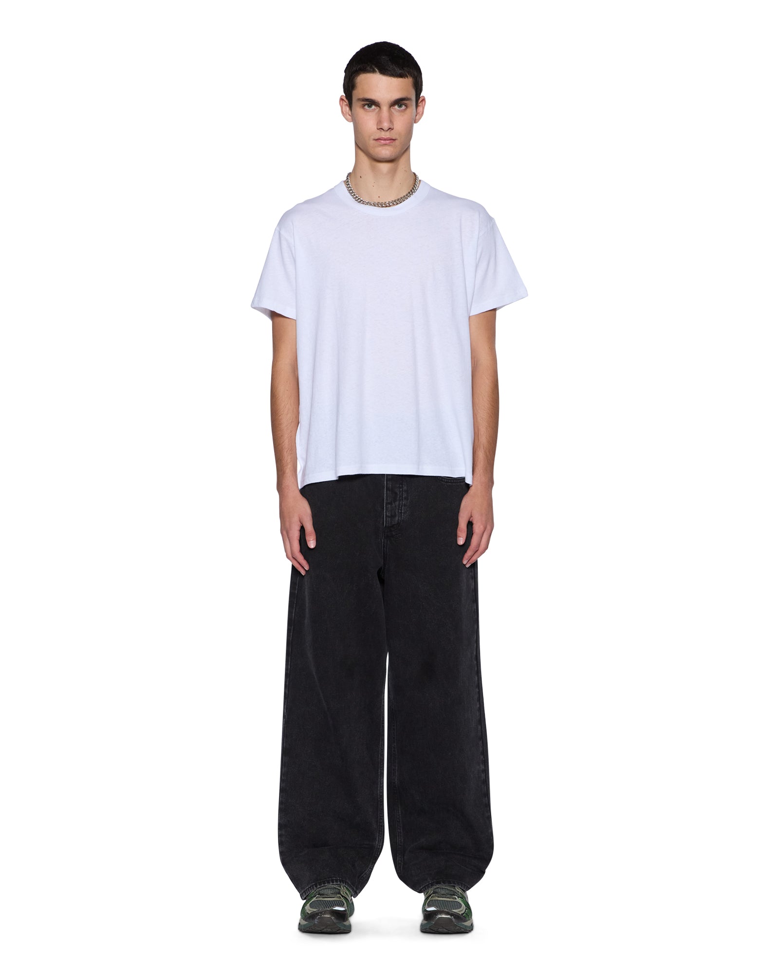 MENS SLUB SID SS TEE WHITE SLIM TEES