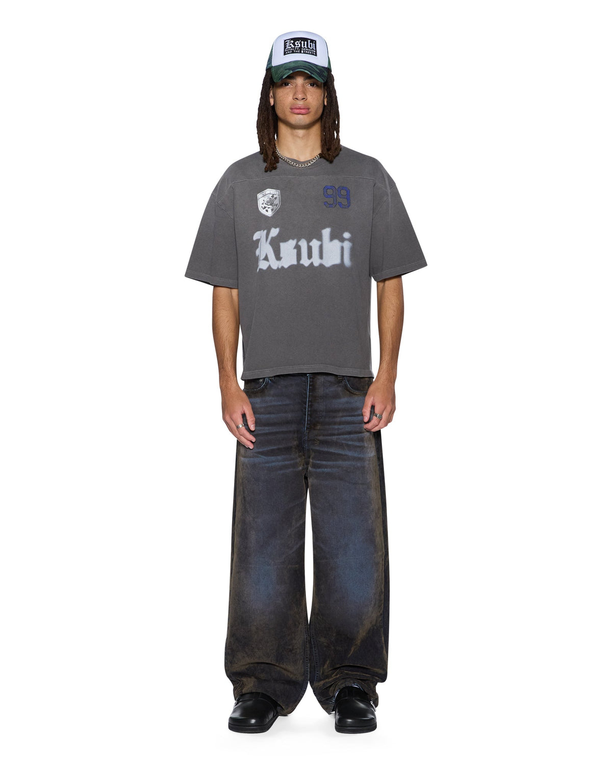 MENS UTOPIA HALEN RAGLAN SS TEE CHARCOAL TEES