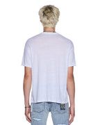 MENS SID LINEN SS TEE WHITE TEES
