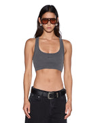 WOMENS 1999 ORIGIN CROPPED TANK CHARCOAL TEES