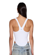 Womens Muse Tank White Fitted Tees - White