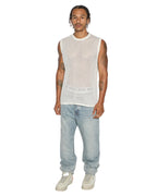Mens Networth Tank White Relaxed Tees - White