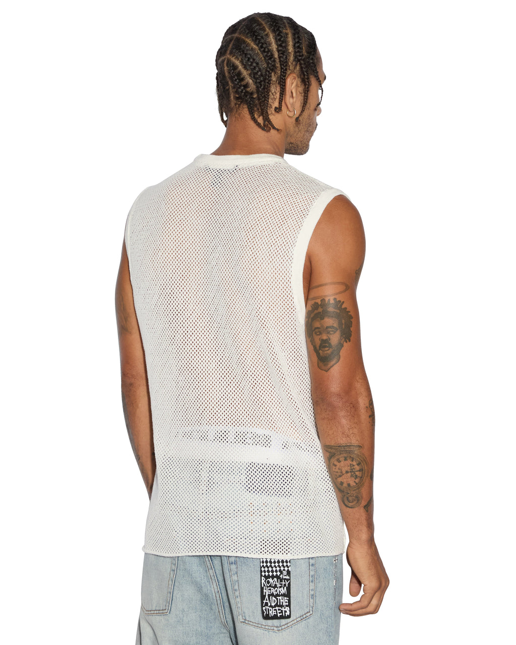 Mens Networth Tank White Relaxed Tees - White