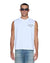 MENS  ROYALTY HALEN CUT OFF TRU WHITE BAGGY TEES