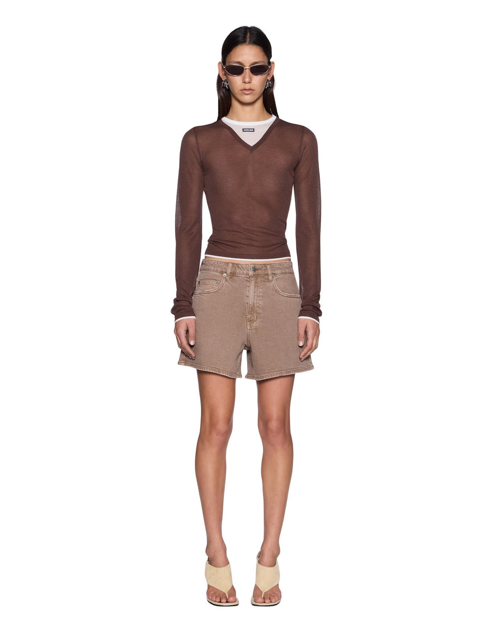 Womens Uptown Short Stone Tan Relaxed Walkshorts - Beige