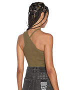 WOMENS SCORE TANK KHAKI TEES