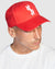  4 X 4 CROSS DOLLAR CAP RED HEADWEAR
