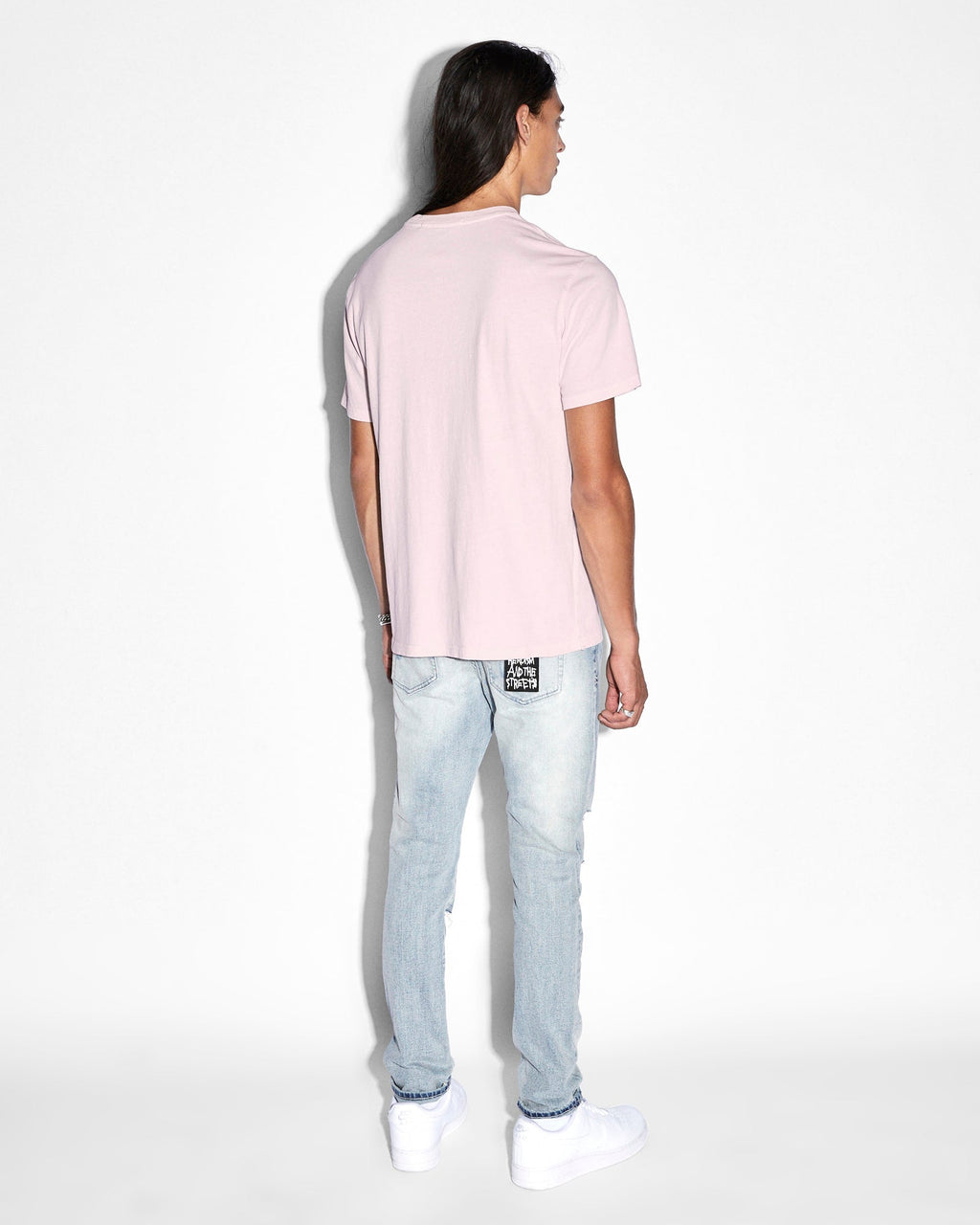 MENS DISCO KASH SS TEE DUSTI PINK TEES