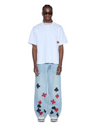 Mens Hbl Ekcess Ss Tee Peached White Oversized Tees - White
