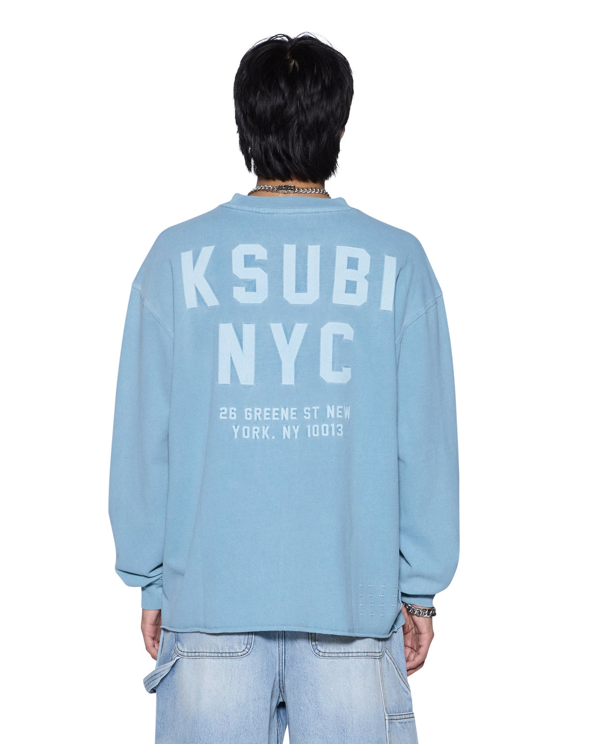 K-LOCK EKCESS LS TEE SUMMER BLUE