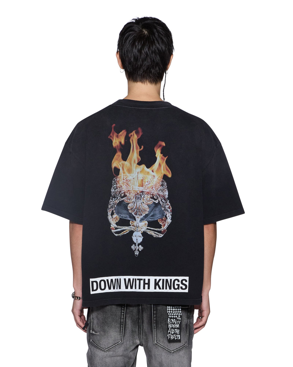 MENS KINGS HALEN SS TEE BLACK FADE TEES
