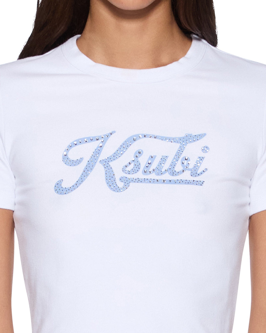 WOMENS KSUBI BLING BABY SS TEE WHITE TEES