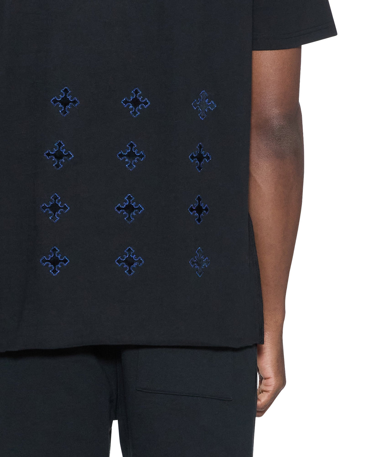 4X4 PAISE BIGGIE SS TEE COBALT BLACK