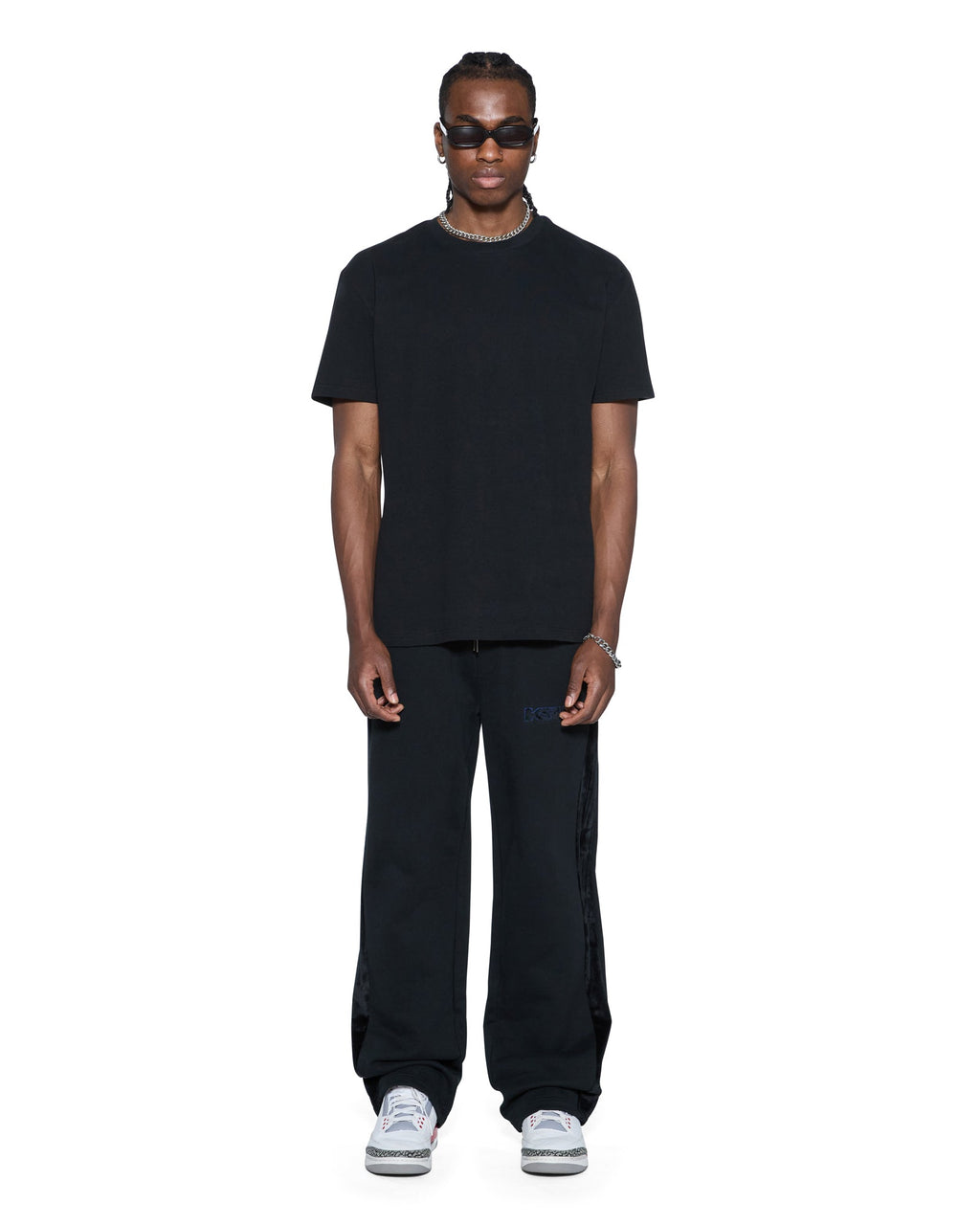MENS 4X4 LUXE SYNTHESIS TRAK PANT COBALT BLACK PANTS