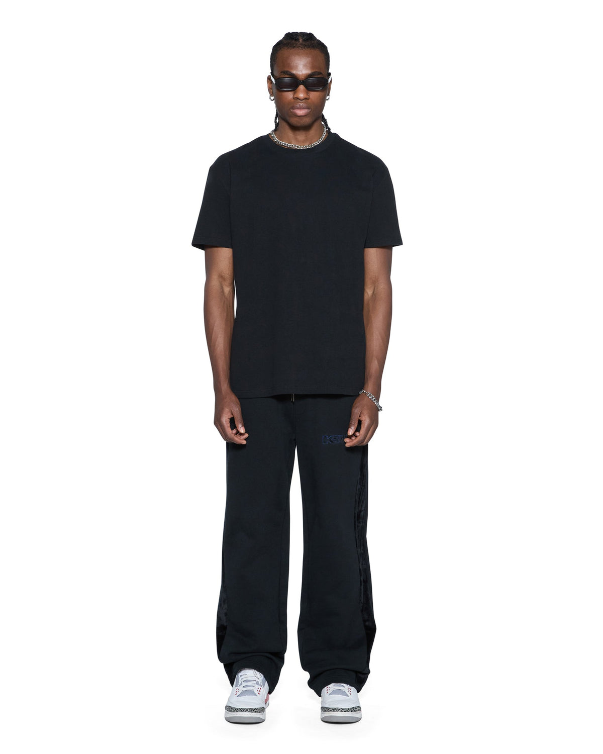 MENS 4X4 LUXE SYNTHESIS TRAK PANT COBALT BLACK PANTS