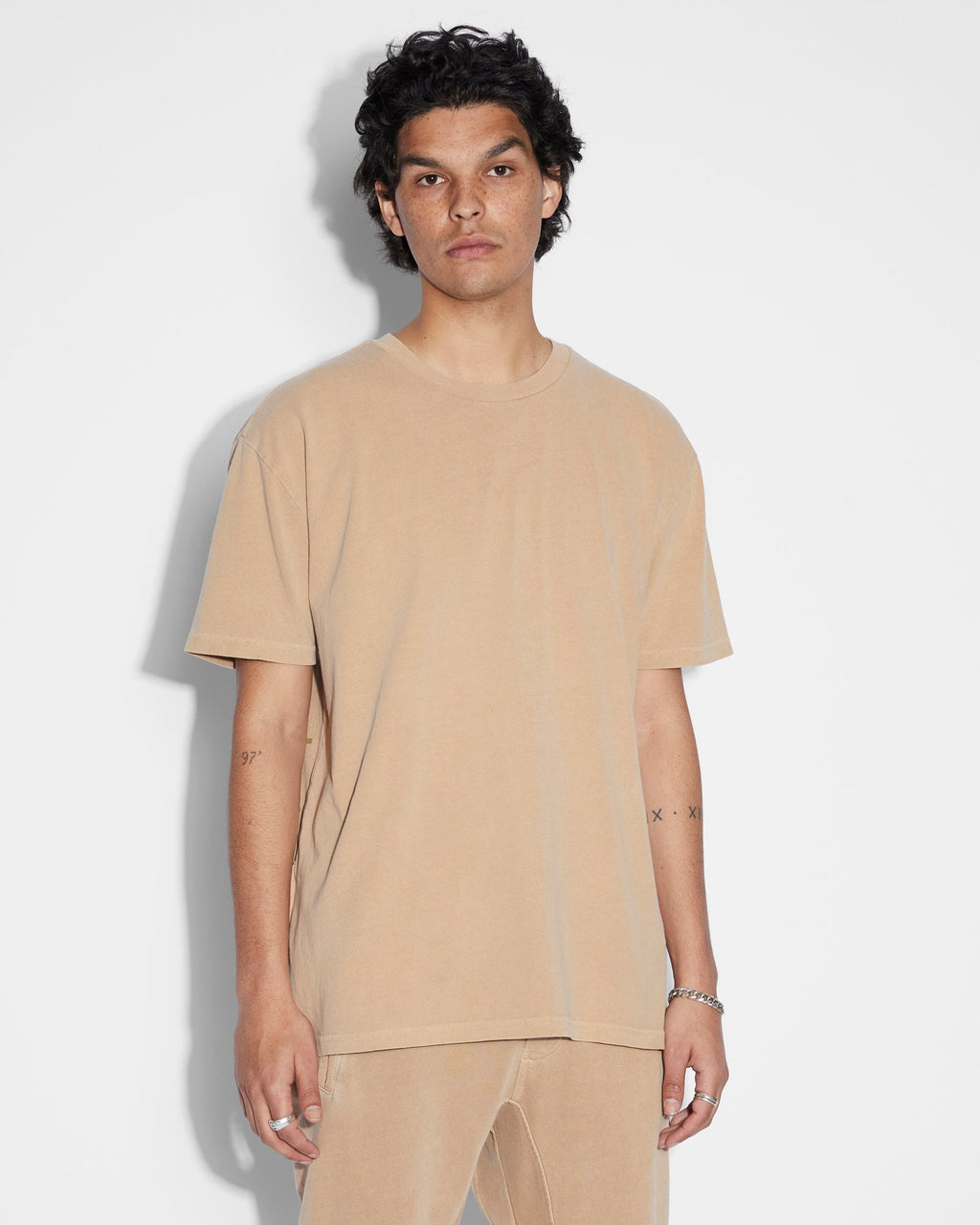 MENS 4X4 BIGGIE SS TEE TAN TEES