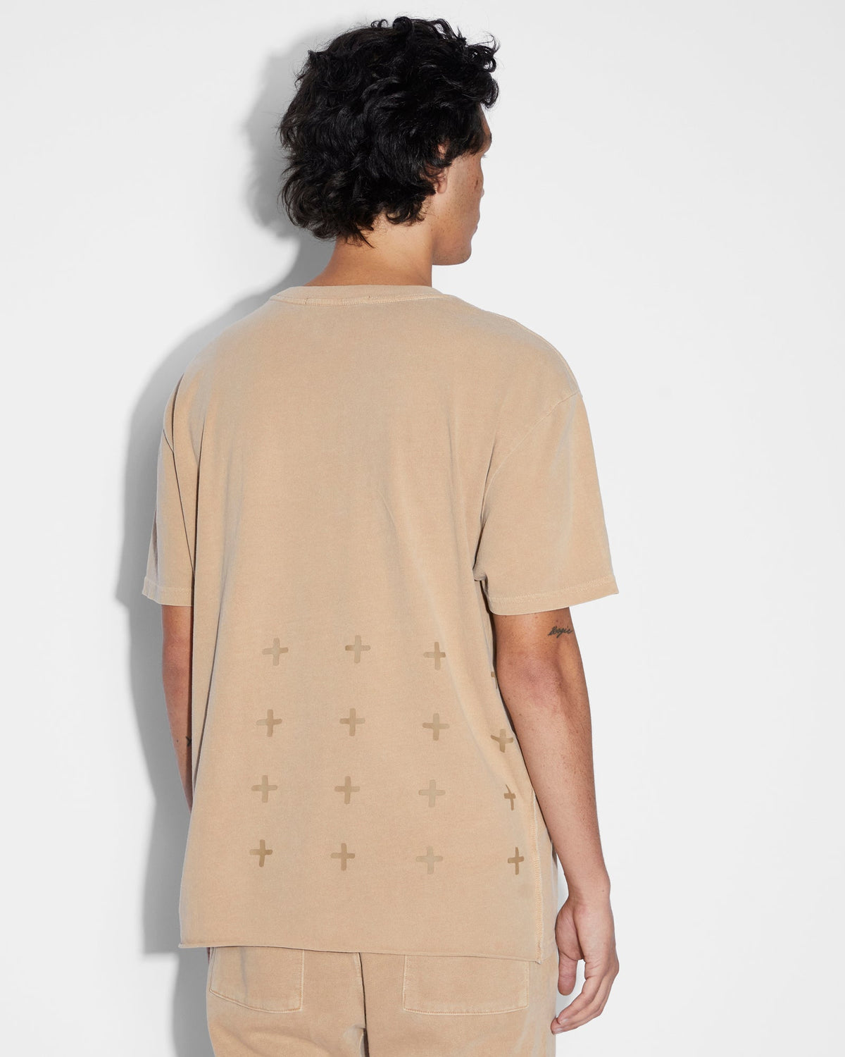 MENS 4X4 BIGGIE SS TEE TAN TEES