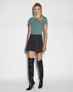 WOMENS ARISE CUT OUT SS TEE LAGOON TEES