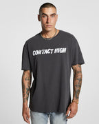 MENS CONTACT BIGGIE SS TEE FADED BLACK TEES