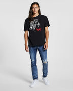 MENS ROSE BIGGIE SS TEE JET BLACK TEES