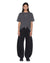 WOMENS  STACKED STITCH OH G SS TEE CHARCOAL OVERSIZED TEES
