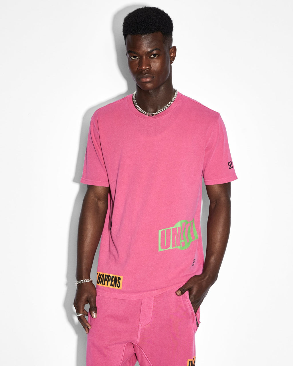 Mens Collective Kash Ss Tee Ultra Regular Tees - Pink