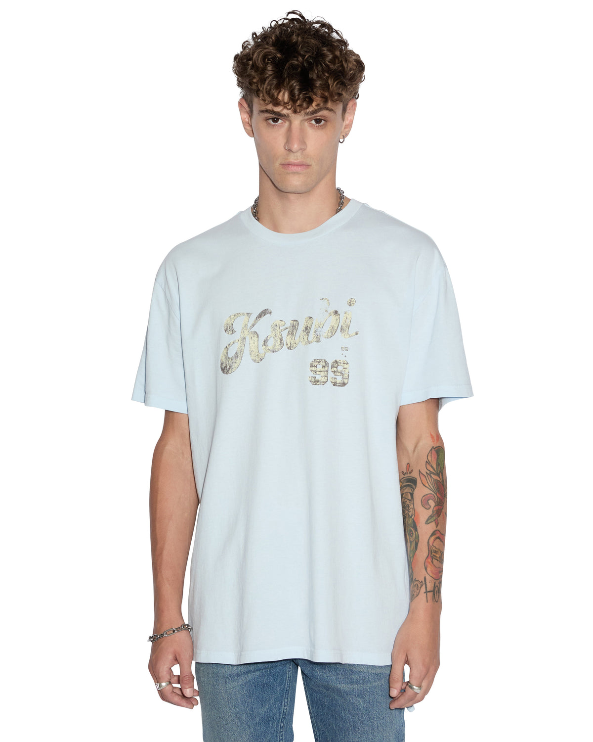 Mens Clubhouse Biggie Ss Tee Shallows Oversized Tees - Blue