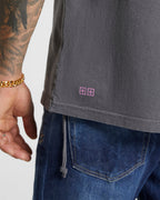 MENS DERANGED KASH SS TEE CHARCOAL TEES
