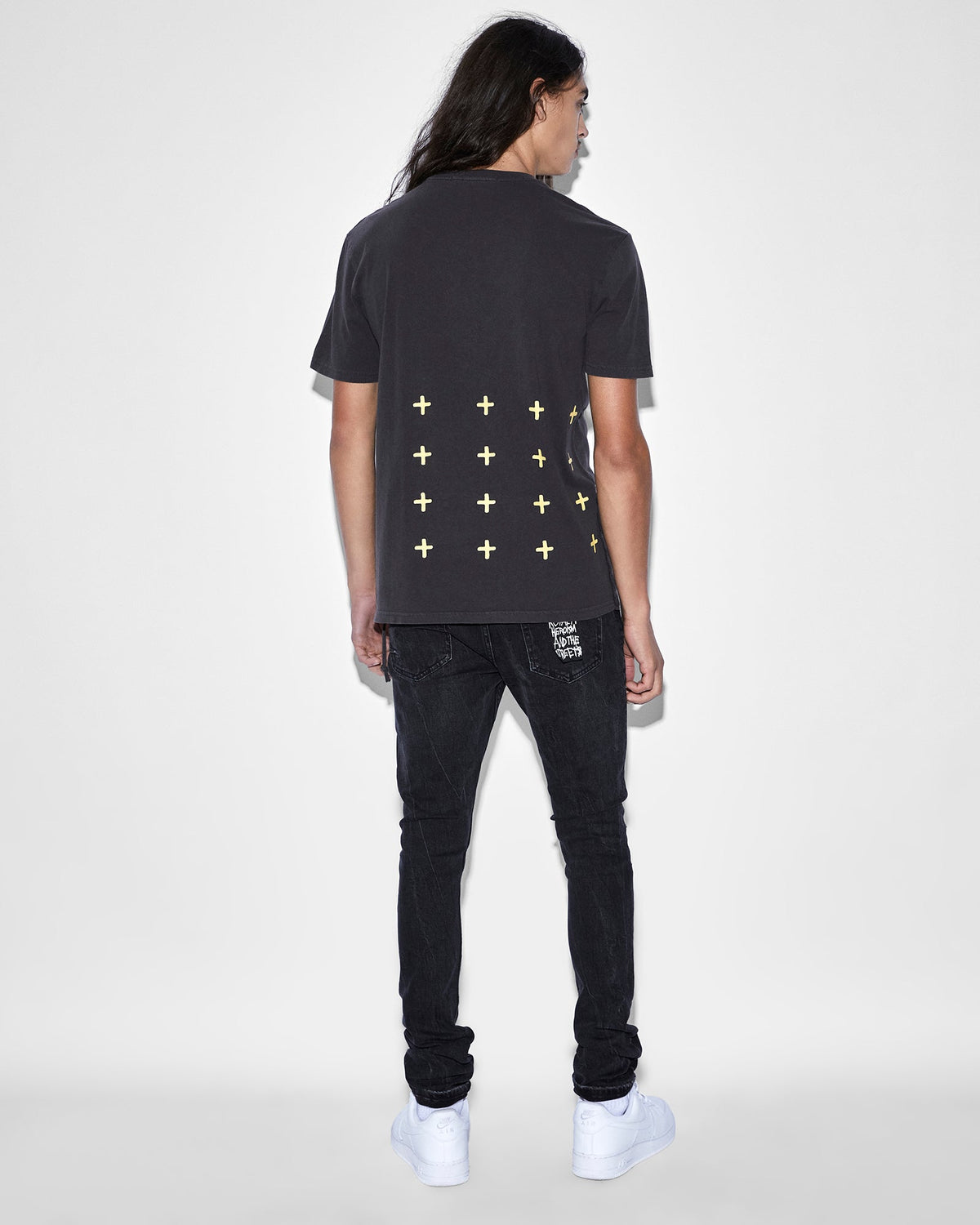 MENS DEVIL KASH SS TEE FADED BLACK TEES
