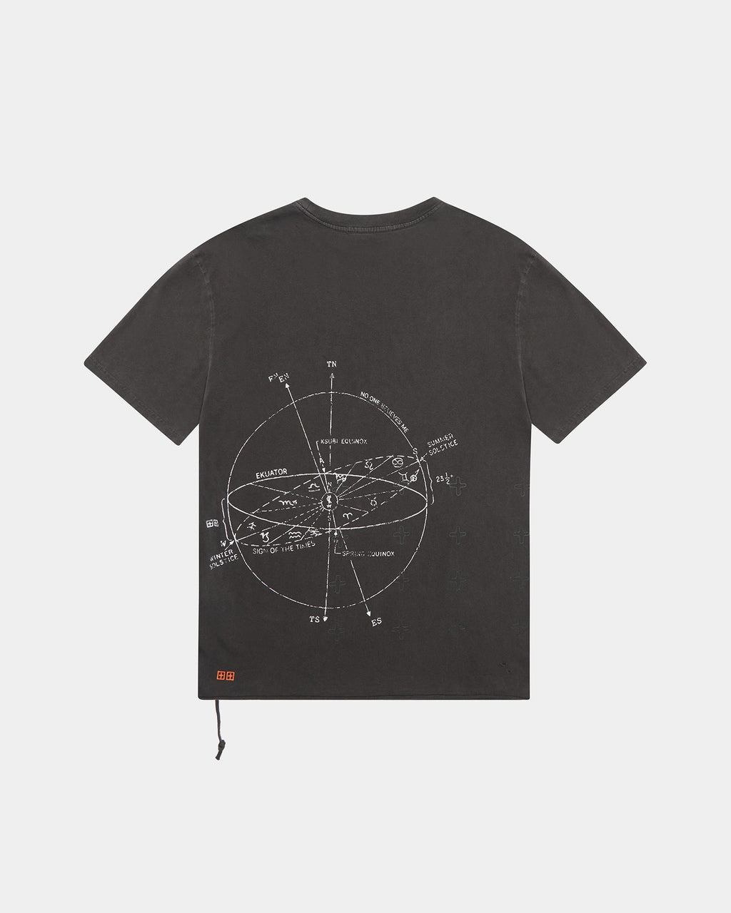 Mens Diagrams Biggie Ss Faded Black Oversized Tees - Black