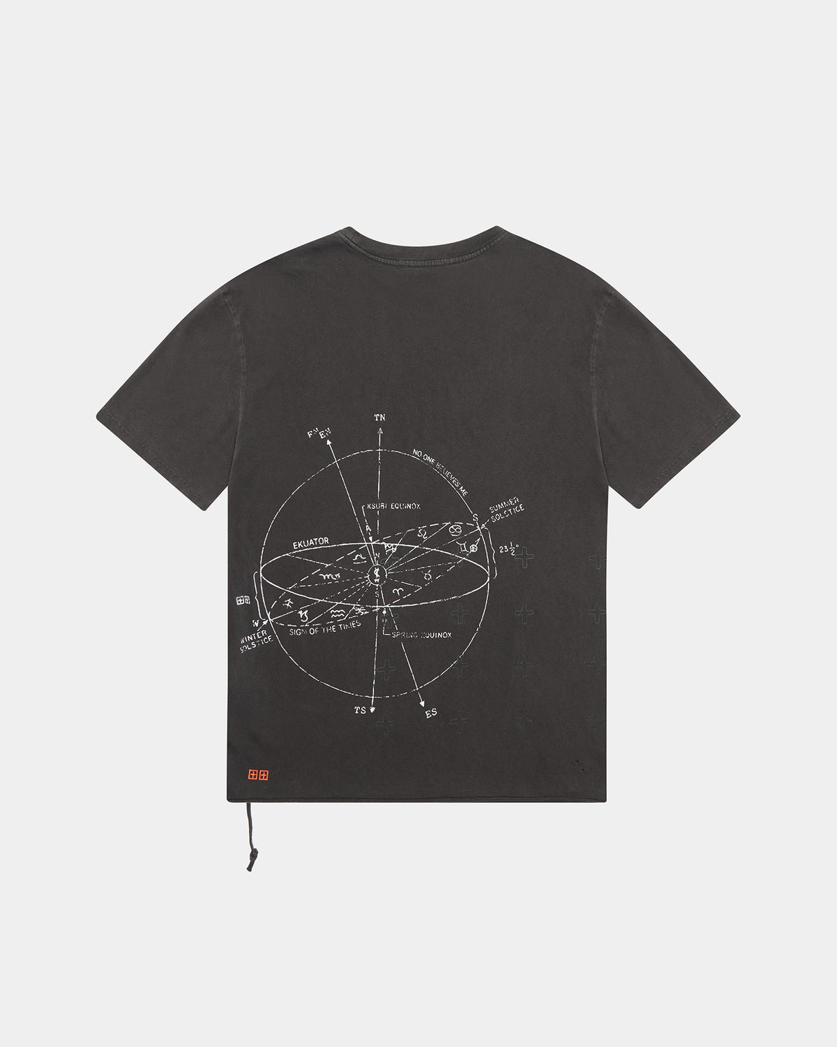 Mens Diagrams Biggie Ss Faded Black Oversized Tees - Black