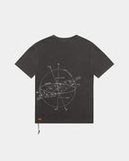 Mens Diagrams Biggie Ss Faded Black Oversized Tees - Black