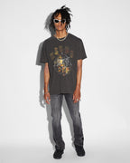 Mens Diagrams Biggie Ss Faded Black Oversized Tees - Black