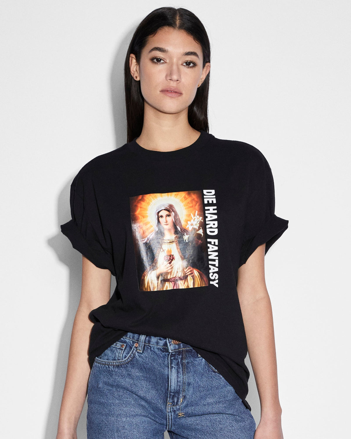 WOMENS DIE HARD OH G SS TEE BLACK TEES