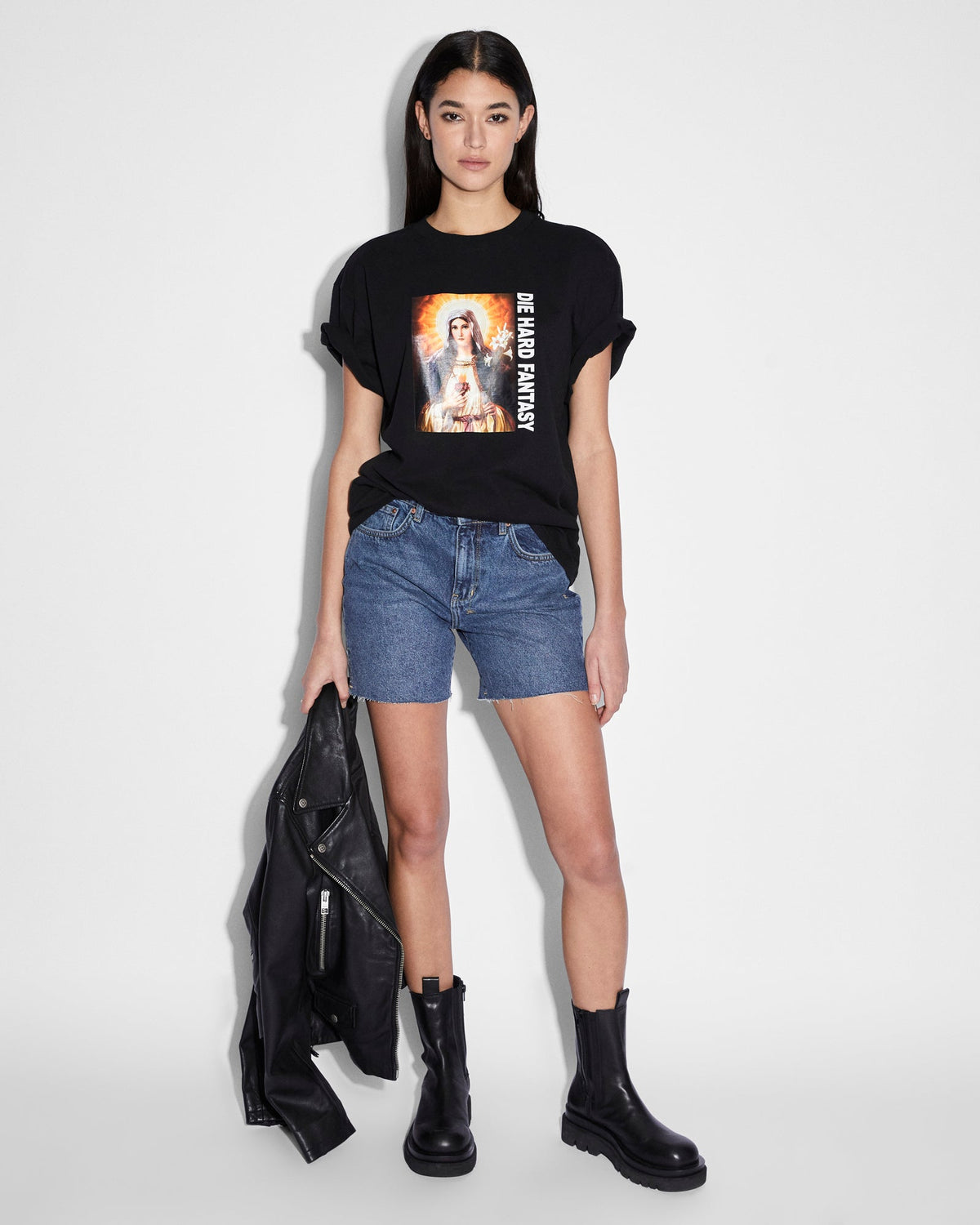 WOMENS DIE HARD OH G SS TEE BLACK TEES