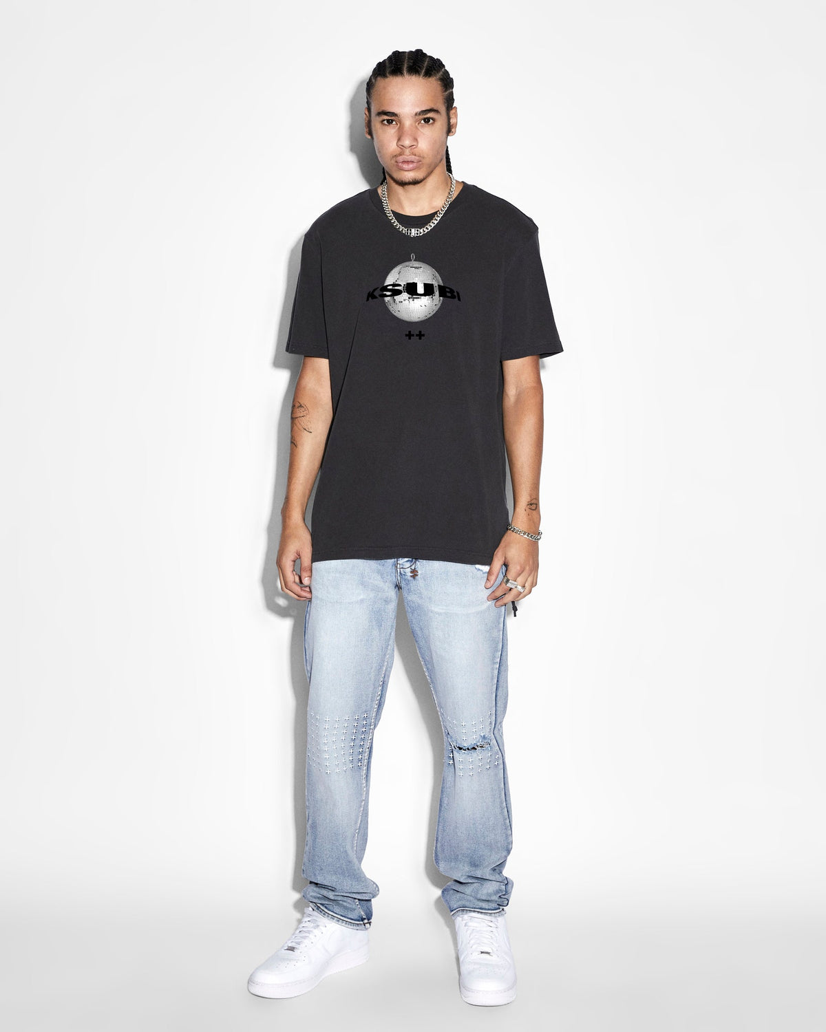 MENS CHITCH ENJOY TRASHED DENIM JEANS