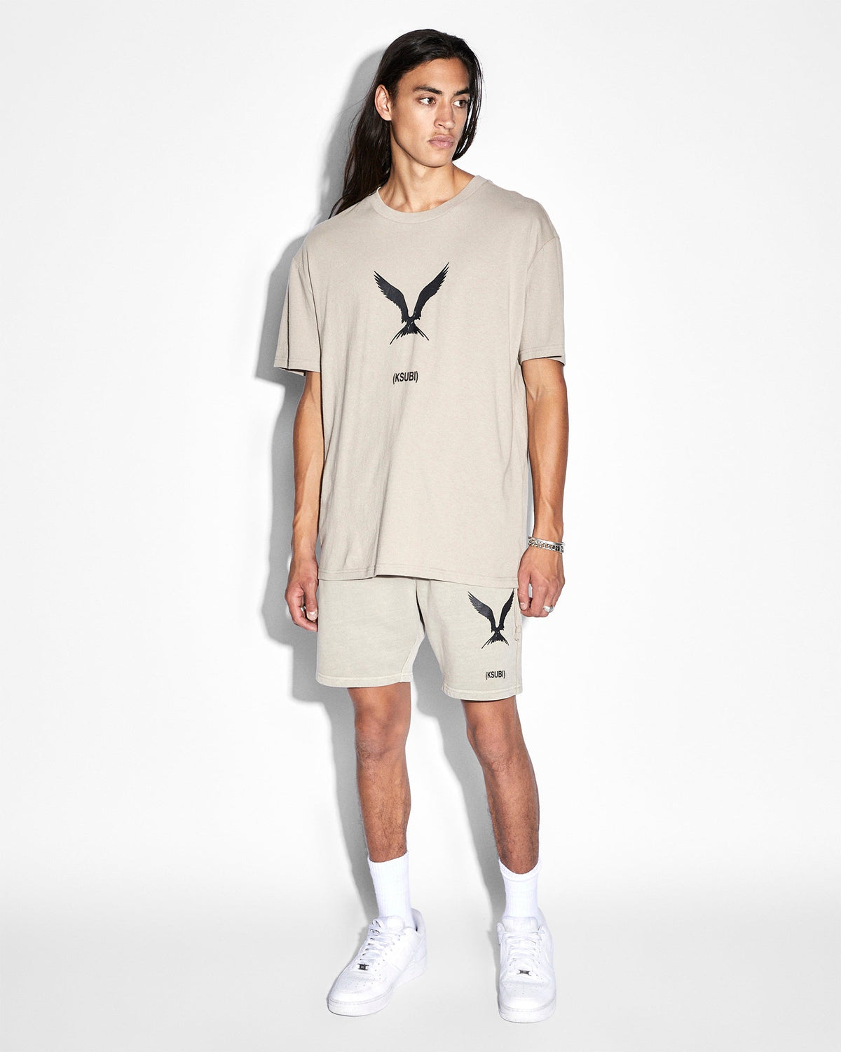 Mens Euphoric Biggie Ss Tee Terra Oversized Tees - Khaki
