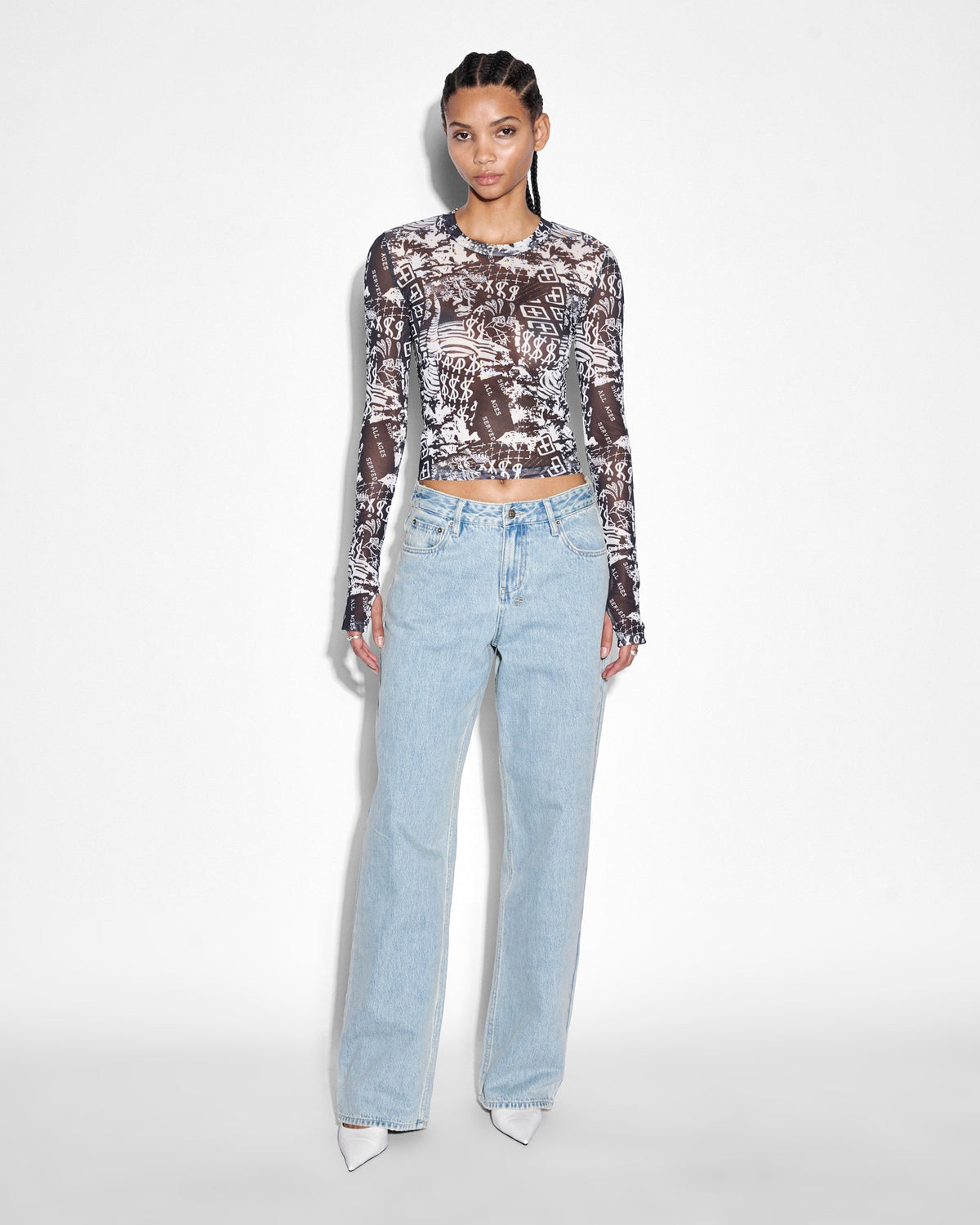 WOMENS LOW RIDER DOVE DENIM JEANS