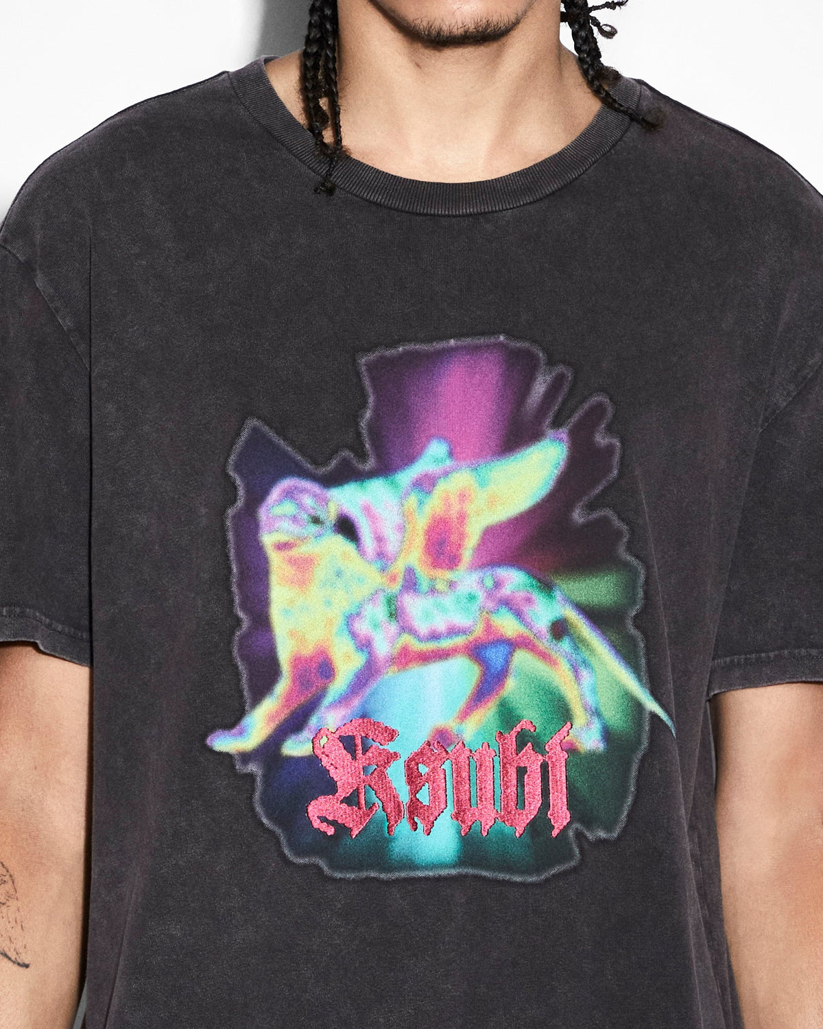 GRIFFIN KASH SS TEE ACID BLACK