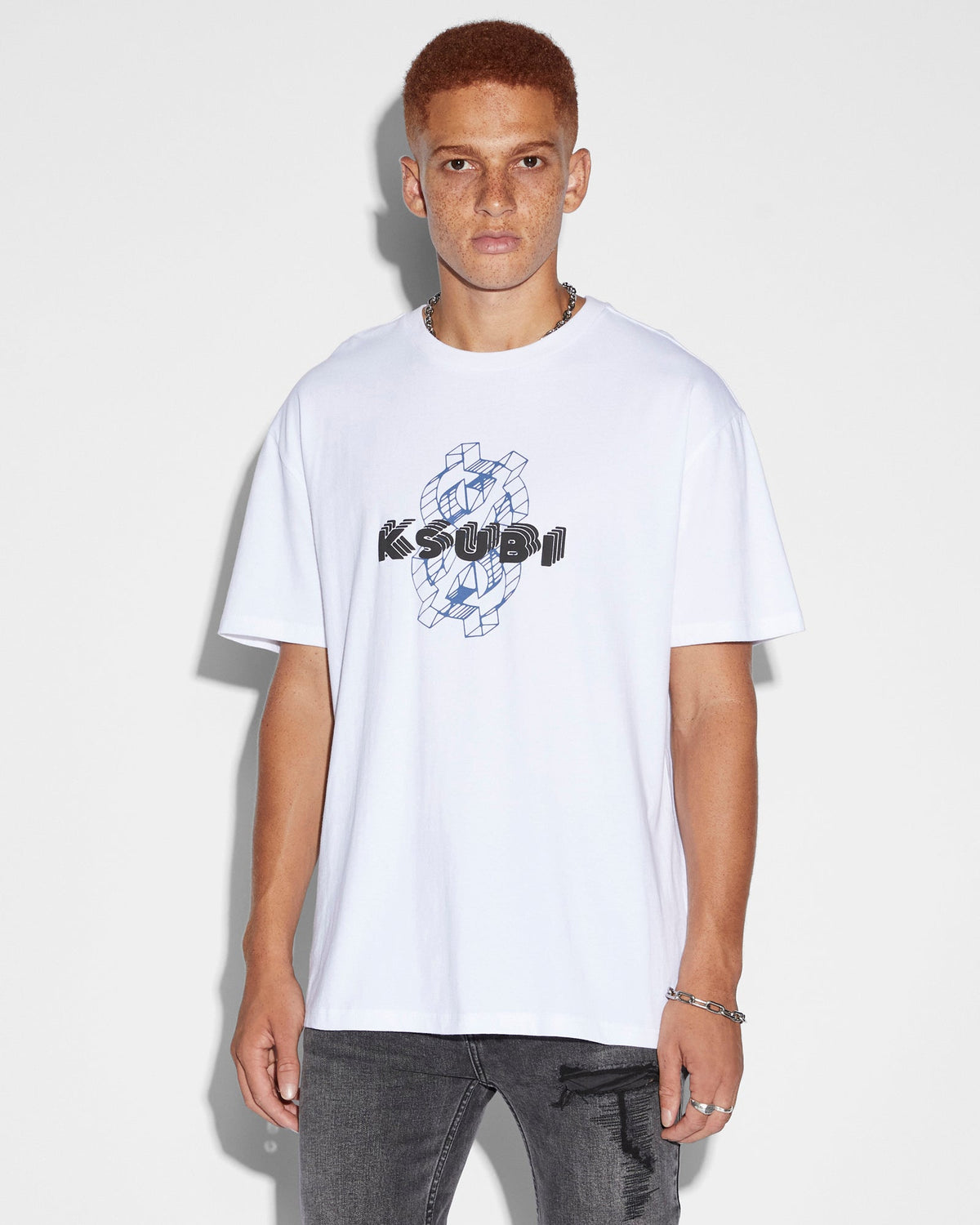 HOLOGRAPH BIGGIE SS TEE TRU WHITE