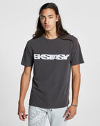 Mens Ekstacy Kash Ss Tee Faded Blac Regular Tees - Black