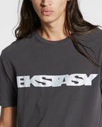 Mens Ekstacy Kash Ss Tee Faded Blac Regular Tees - Black