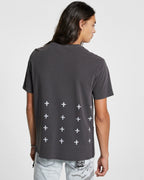 Mens Ekstacy Kash Ss Tee Faded Blac Regular Tees - Black