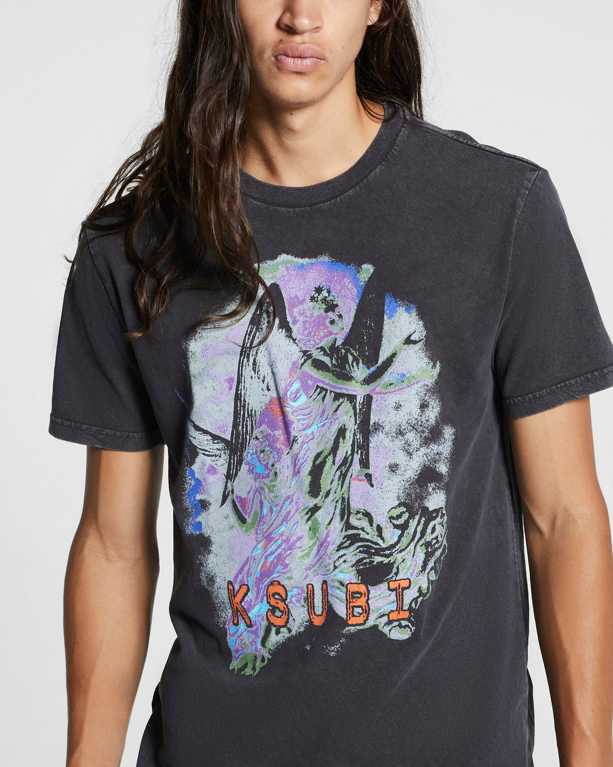 Mens Sedated Kash Ss Tee Black Dye Regular Tees - Black