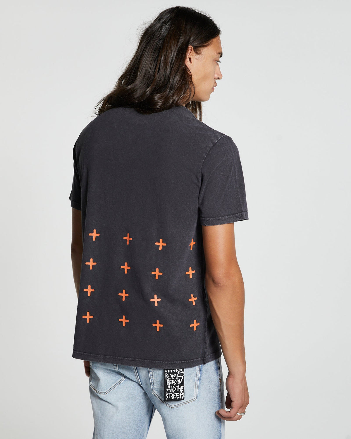 Mens Sedated Kash Ss Tee Black Dye Regular Tees - Black