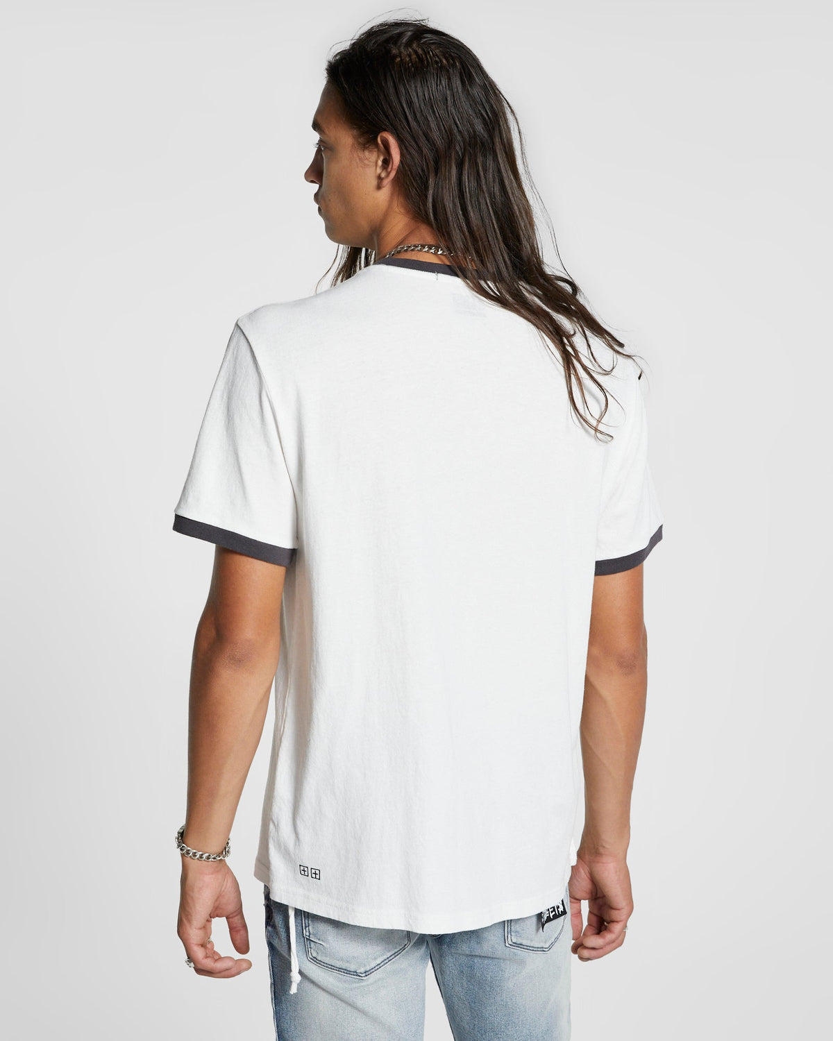 MENS SEXE  KASH SS RINGER TEE WHITE TEES