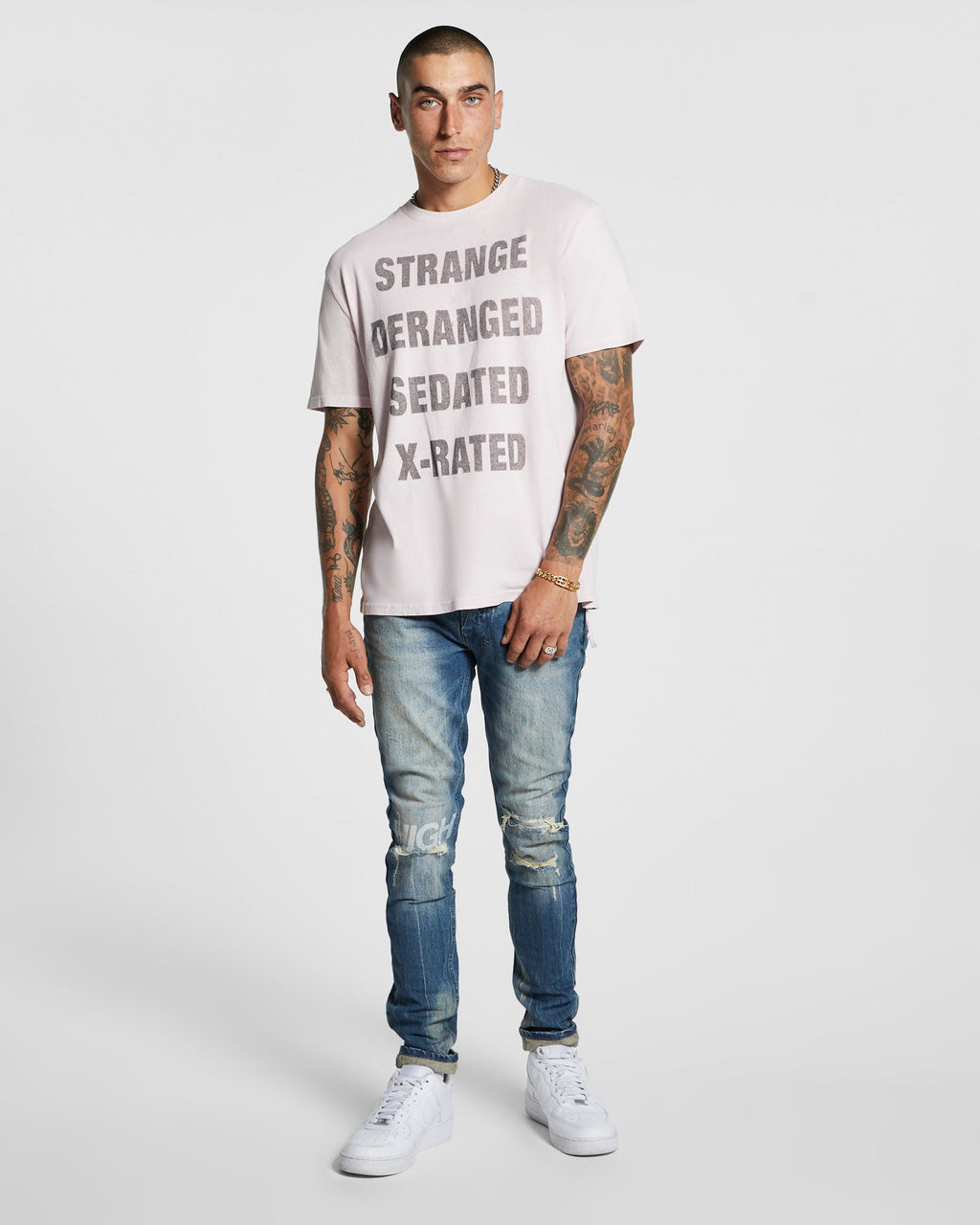 MENS XRATED KASH SS TEE MAGNOLIA TEES