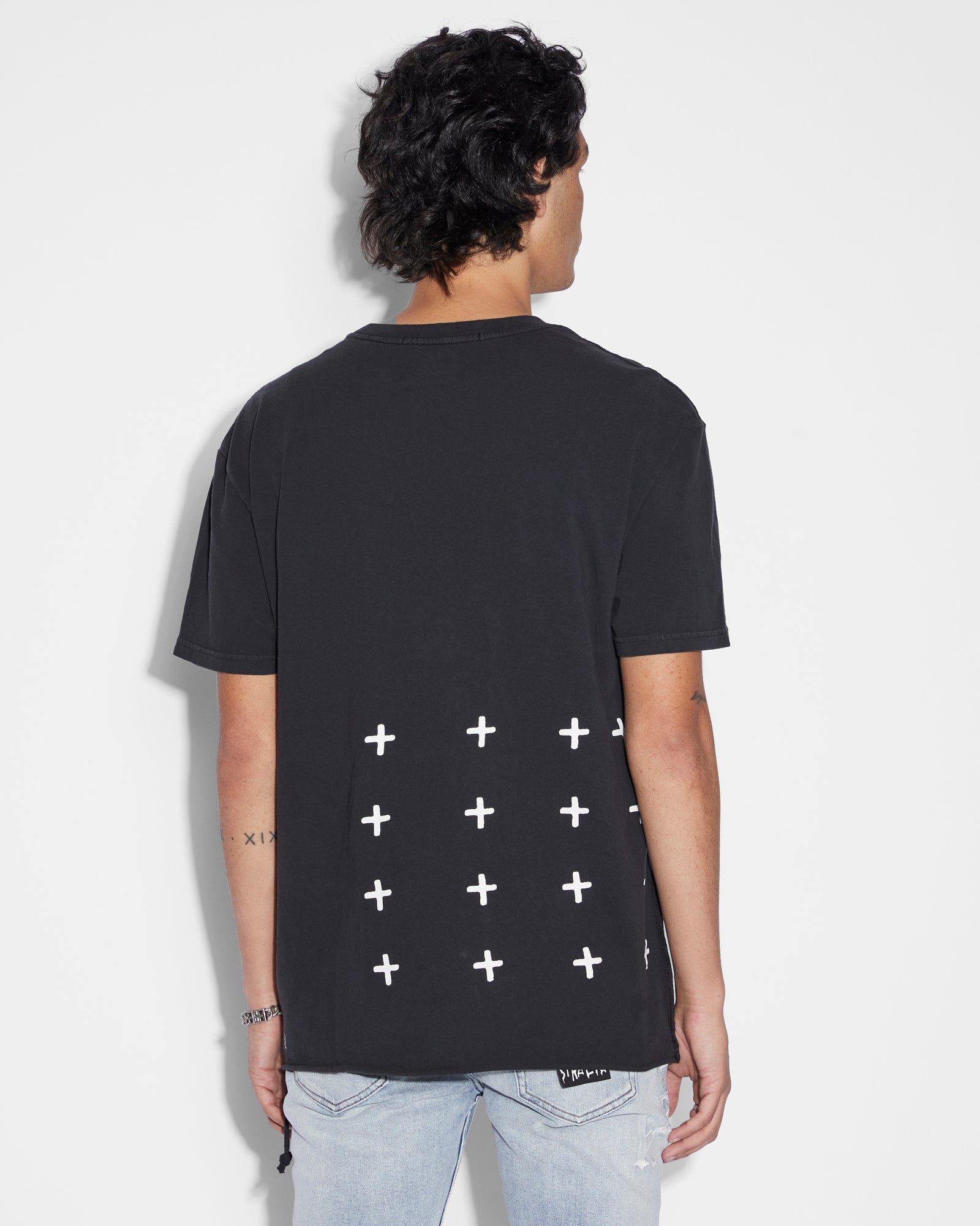 MENS KULT BIGGIE SS TEE JET BLACK OVERSIZED TEES