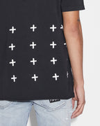 Mens Kult Biggie Ss Tee Jet Black Oversized Tees - Black